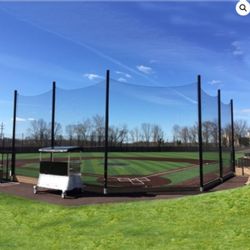 Alumagoal Backstop 21' x 65' 1.75" Mesh Replacement Net