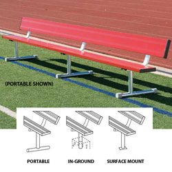 15' Portable Bench w/back (colored)