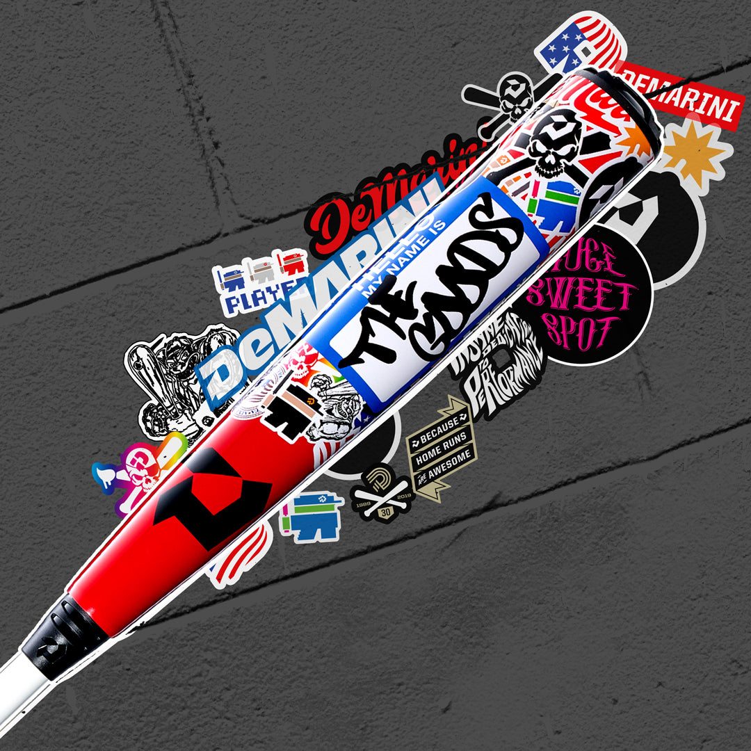 DeMarini 2026 The Goods Limited Edition Sticker Bomb 2-Piece -3 BBCOR Baseball Bat - Image 2