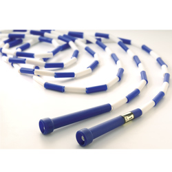 8' Segmented Skip Rope Blue/White