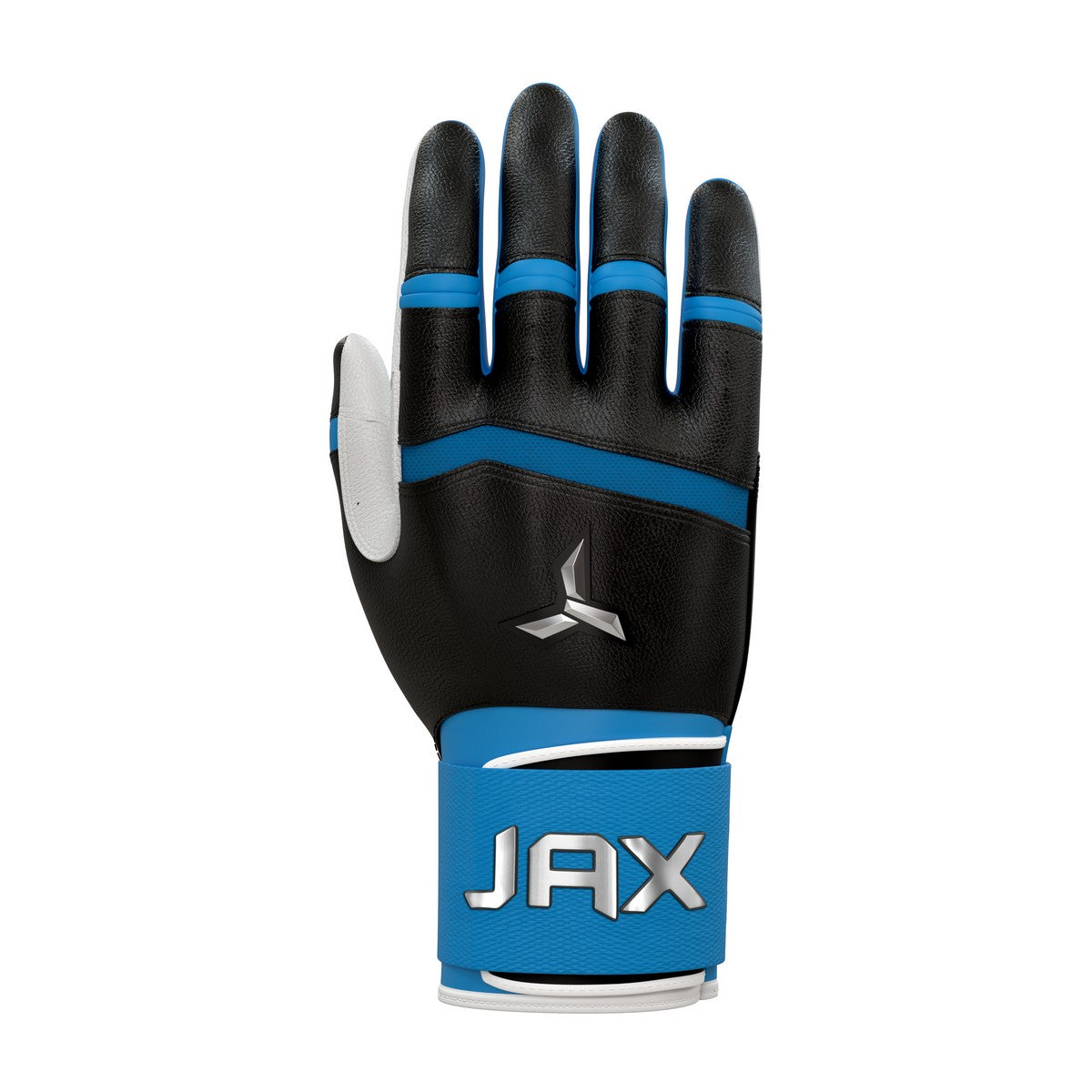 Jax Blue Raspberry Blast Traditional Swing Strap Cuff Adult Batting Gloves - Image 4