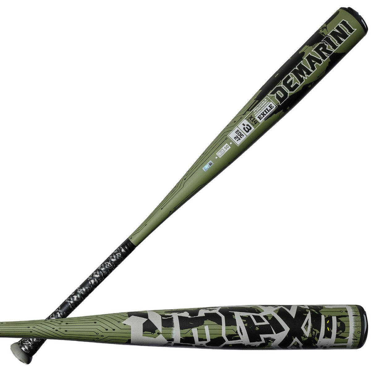 DeMarini 2027 Exile -3 BBCOR 1-Piece Alloy Baseball Bat - Image 2