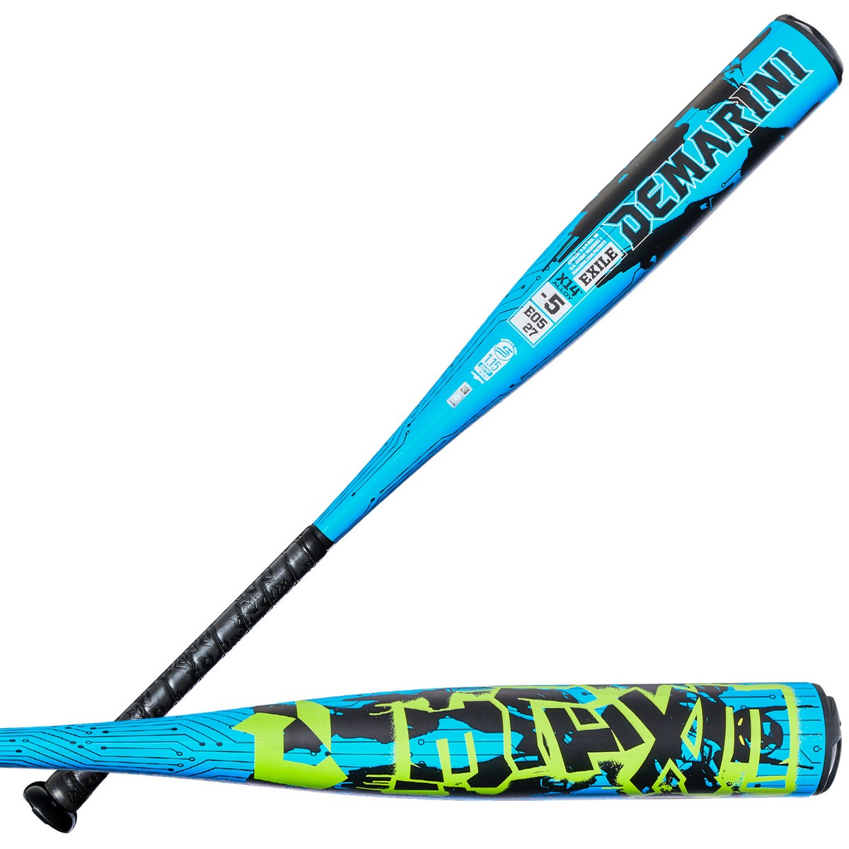 DeMarini 2027 Exile -5 USSSA 1-Piece Alloy Baseball Bat - Image 2