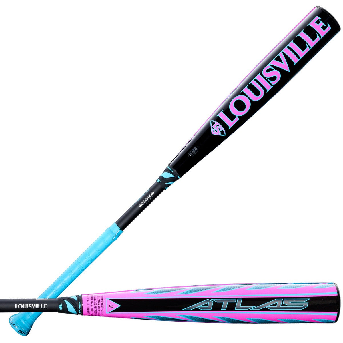 Louisville Slugger 2026 Limited Edition Pink Atlas 2-Piece Hybrid -3 BBCOR Baseball Bat - Image 2