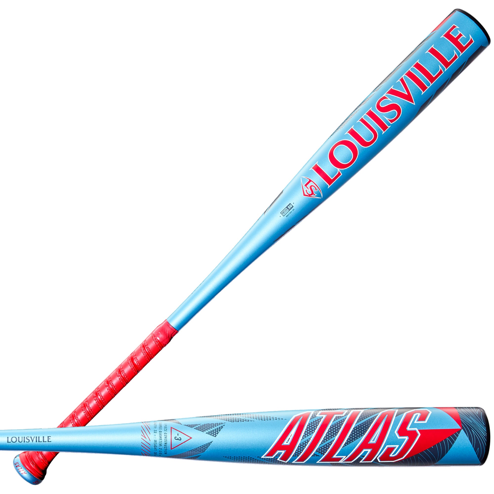 Louisville Slugger 2026 Atlas 1-Piece Alloy 2-5/8" Barrel -3 BBCOR Baseball Bat - Image 4