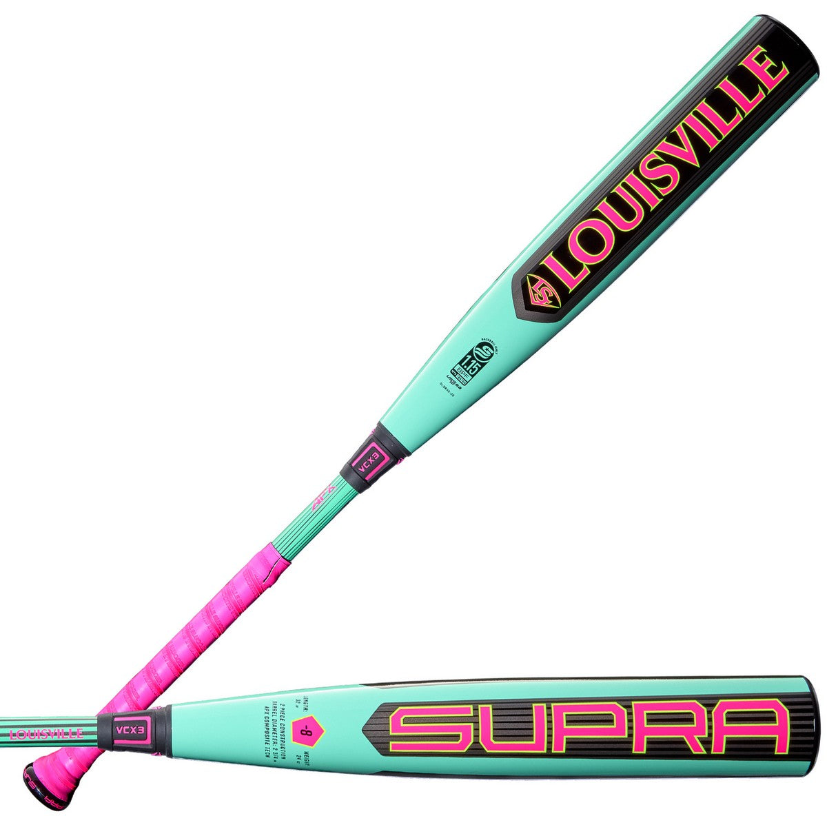 Louisville Slugger 2026 Supra 2-Piece Composite -8 USSSA 2-3/4 Barrel Baseball Bat - Image 2