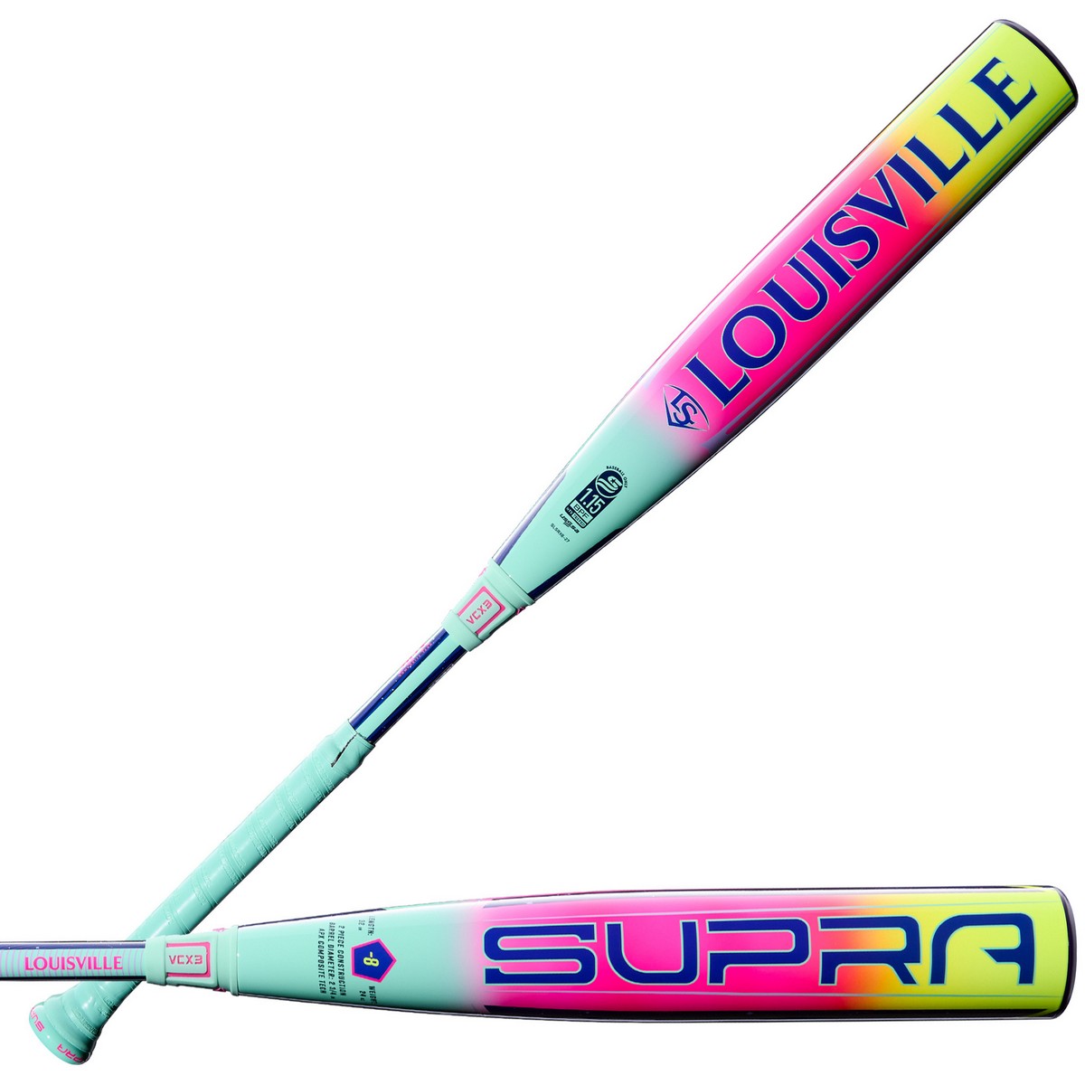 Louisville Slugger 2027 Supra -8 USSSA 2-Piece Composite Baseball Bat - Image 2