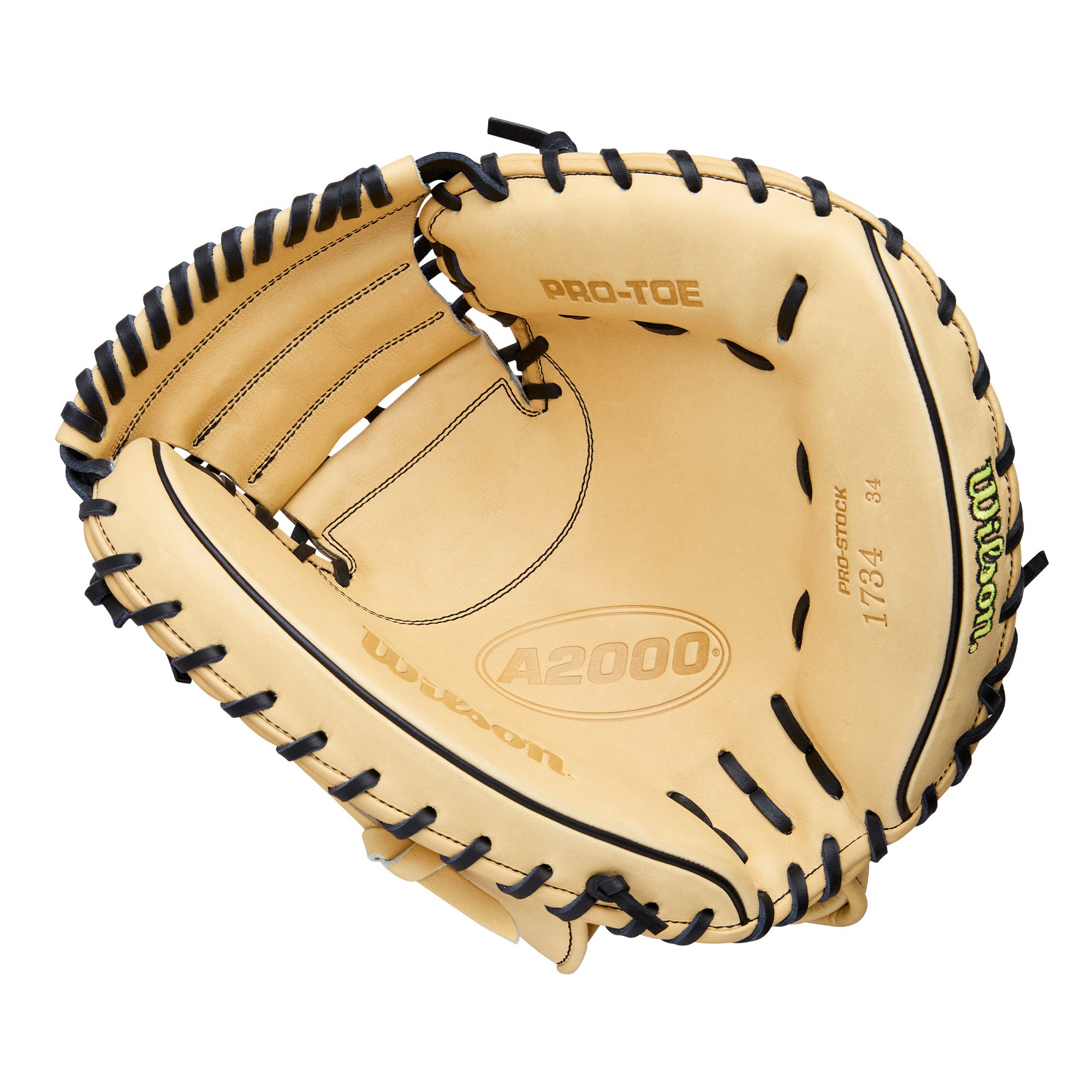 Wilson A2000 Classic 1734 Blonde Model 34" Baseball Catcher's Mitt - Image 3