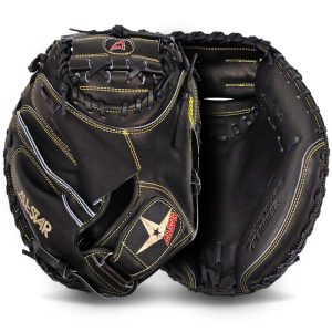 All Star Pro Elite Solid Black Series 33.5" Baseball Catcher's Mitt