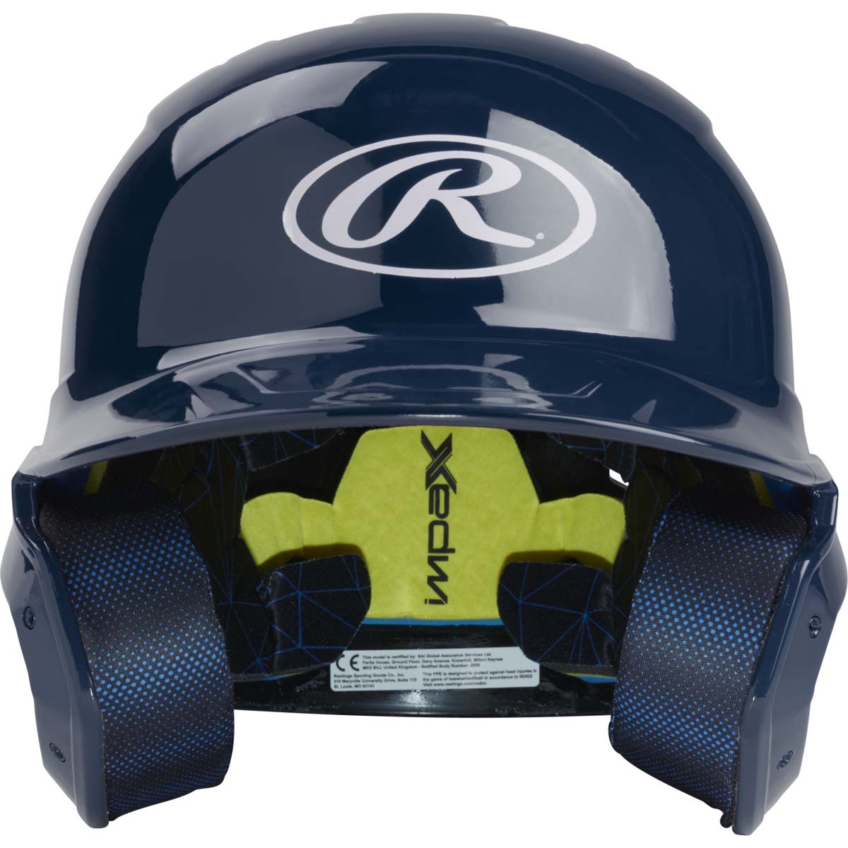 Rawlings MACH Senior Gloss Baseball Batting Helmet - Image 5