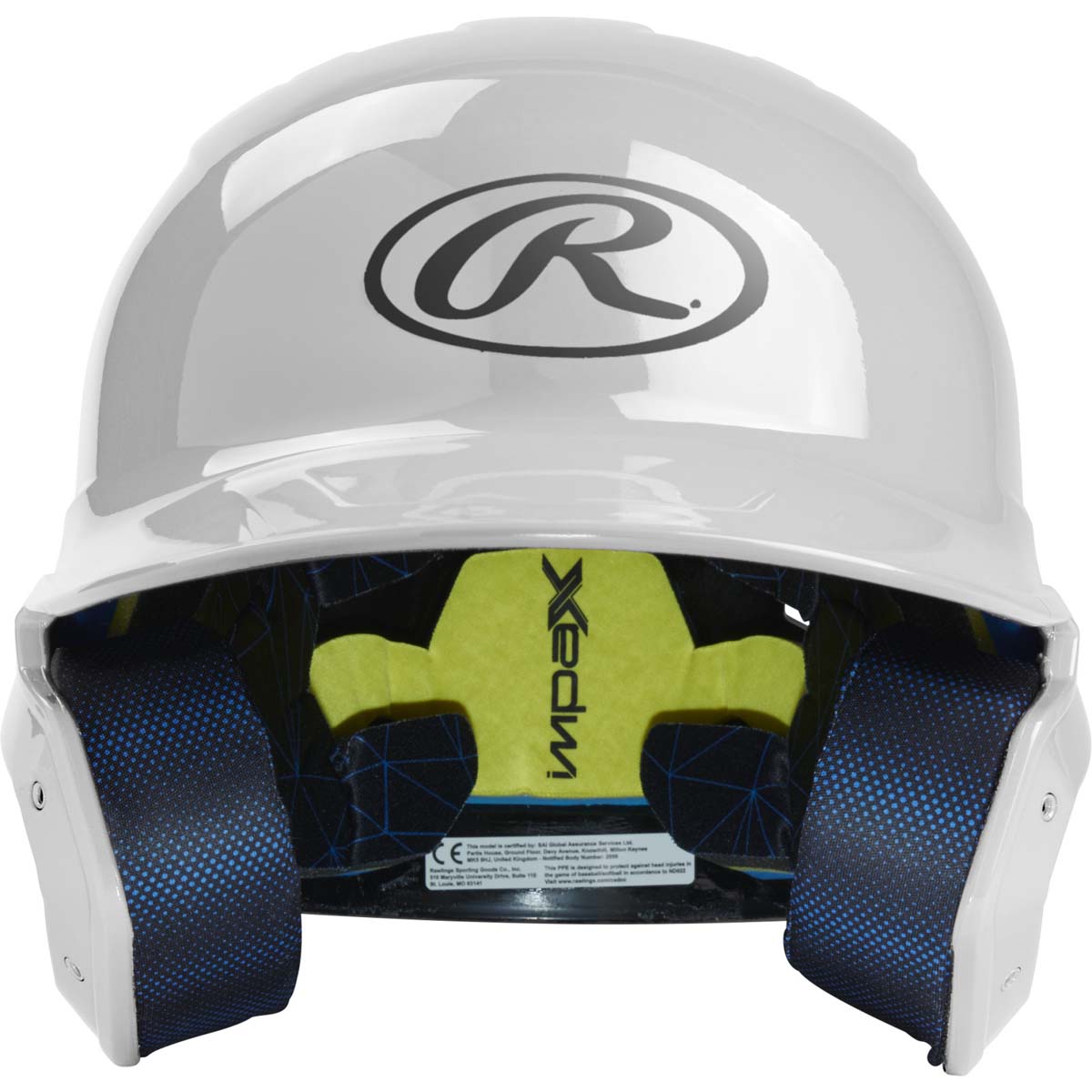 Rawlings MACH Senior Gloss Baseball Batting Helmet - Image 9