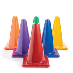 12 in. Game Cones - Color My Class (Set of 6)