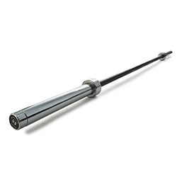 Olympic-Style Bar Black Zinc w/Chrome
